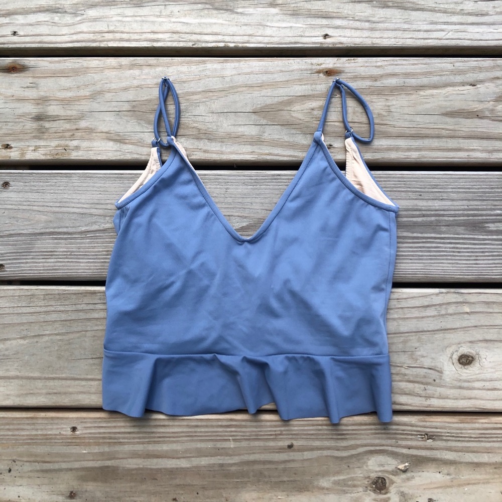 Kortni Jeane Grey Scoop Back Top